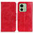 Leather Case Stands Flip Cover Holder M02L for Motorola Moto Edge (2023) 5G Red