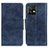 Leather Case Stands Flip Cover Holder M02L for Motorola Moto Edge 40 Pro 5G Blue