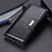 Leather Case Stands Flip Cover Holder M02L for Motorola Moto G10 Power Black