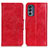 Leather Case Stands Flip Cover Holder M02L for Motorola Moto G62 5G Red