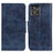 Leather Case Stands Flip Cover Holder M02L for Motorola ThinkPhone 5G Blue