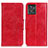 Leather Case Stands Flip Cover Holder M02L for Motorola ThinkPhone 5G Red