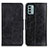 Leather Case Stands Flip Cover Holder M02L for Nokia G22 Black