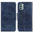 Leather Case Stands Flip Cover Holder M02L for Nokia G22 Blue