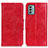 Leather Case Stands Flip Cover Holder M02L for Nokia G22 Red