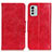 Leather Case Stands Flip Cover Holder M02L for Nokia G60 5G Red