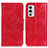 Leather Case Stands Flip Cover Holder M02L for OnePlus 9RT 5G Red