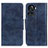 Leather Case Stands Flip Cover Holder M02L for OnePlus Ace 5G Blue