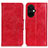 Leather Case Stands Flip Cover Holder M02L for OnePlus Nord CE 3 5G Red