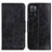 Leather Case Stands Flip Cover Holder M02L for Oppo A53s 5G Black