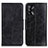 Leather Case Stands Flip Cover Holder M02L for Oppo A74 4G Black