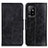 Leather Case Stands Flip Cover Holder M02L for Oppo A94 5G Black