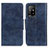 Leather Case Stands Flip Cover Holder M02L for Oppo A94 5G Blue