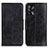 Leather Case Stands Flip Cover Holder M02L for Oppo F19s Black