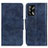 Leather Case Stands Flip Cover Holder M02L for Oppo F19s Blue