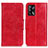 Leather Case Stands Flip Cover Holder M02L for Oppo F19s Red