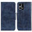 Leather Case Stands Flip Cover Holder M02L for Oppo F21s Pro 4G Blue