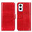 Leather Case Stands Flip Cover Holder M02L for Oppo F21s Pro 5G Red