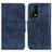 Leather Case Stands Flip Cover Holder M02L for Oppo K9 5G Blue