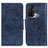 Leather Case Stands Flip Cover Holder M02L for Oppo Reno5 A Blue