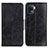 Leather Case Stands Flip Cover Holder M02L for Oppo Reno5 Lite Black