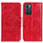 Leather Case Stands Flip Cover Holder M02L for Oppo Reno6 5G Red
