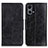 Leather Case Stands Flip Cover Holder M02L for Oppo Reno7 4G Black