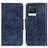 Leather Case Stands Flip Cover Holder M02L for Realme 8 4G Blue