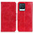 Leather Case Stands Flip Cover Holder M02L for Realme 8 4G Red