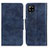 Leather Case Stands Flip Cover Holder M02L for Samsung Galaxy A22 4G Blue