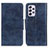 Leather Case Stands Flip Cover Holder M02L for Samsung Galaxy A73 5G Blue