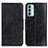 Leather Case Stands Flip Cover Holder M02L for Samsung Galaxy M23 5G Black