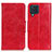 Leather Case Stands Flip Cover Holder M02L for Samsung Galaxy M32 4G Red