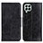 Leather Case Stands Flip Cover Holder M02L for Samsung Galaxy M33 5G Black