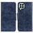 Leather Case Stands Flip Cover Holder M02L for Samsung Galaxy M33 5G Blue