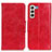 Leather Case Stands Flip Cover Holder M02L for Samsung Galaxy S21 FE 5G Red