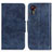 Leather Case Stands Flip Cover Holder M02L for Samsung Galaxy XCover 5 SM-G525F Blue