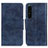 Leather Case Stands Flip Cover Holder M02L for Sony Xperia 1 IV SO-51C Blue