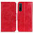 Leather Case Stands Flip Cover Holder M02L for Sony Xperia 1 V Red