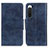 Leather Case Stands Flip Cover Holder M02L for Sony Xperia 10 IV Blue