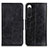 Leather Case Stands Flip Cover Holder M02L for Sony Xperia 10 V Black