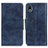 Leather Case Stands Flip Cover Holder M02L for Sony Xperia Ace III SOG08 Blue