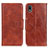 Leather Case Stands Flip Cover Holder M02L for Sony Xperia Ace III SOG08 Brown