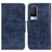 Leather Case Stands Flip Cover Holder M02L for Vivo V21e 5G Blue