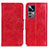 Leather Case Stands Flip Cover Holder M02L for Xiaomi Mi 12T 5G Red