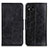 Leather Case Stands Flip Cover Holder M02L for Xiaomi POCO C3 Black