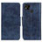 Leather Case Stands Flip Cover Holder M02L for Xiaomi POCO C3 Blue