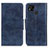 Leather Case Stands Flip Cover Holder M02L for Xiaomi POCO C31 Blue