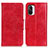 Leather Case Stands Flip Cover Holder M02L for Xiaomi Redmi K40 Pro 5G Red