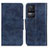 Leather Case Stands Flip Cover Holder M02L for Xiaomi Redmi K50 5G Blue